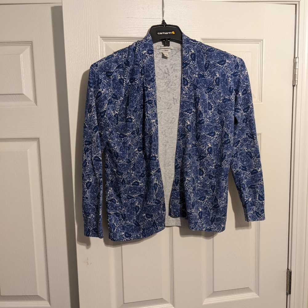 LL Bean Women's small Supima Cotton Cardigan